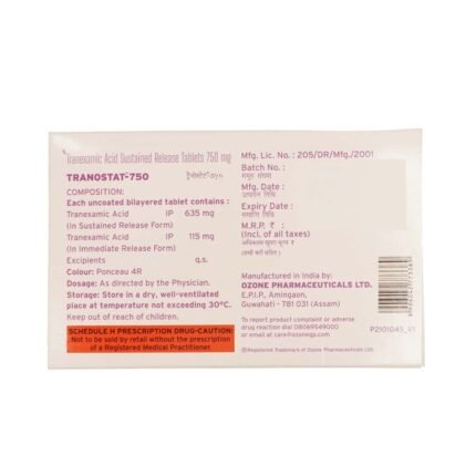 Buy TRANOSTAT 750MG Online at Classic Medico