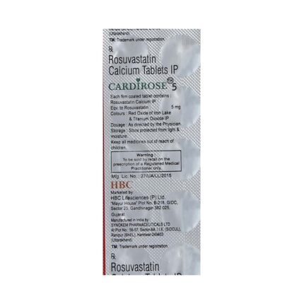 Buy CARDIROSE 5 Online at Classic Medico