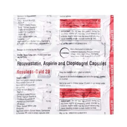 Buy ROSULESS GOLD 20 Online at Classic Medico