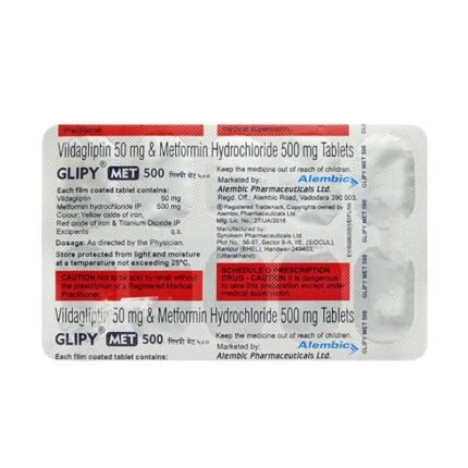 Buy GLIPY MET 500 Online at Classic Medico