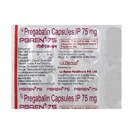 Buy PBREN 75 Online at Classic Medico