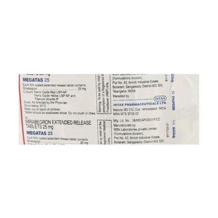 Buy MEGATAS 25 Online at Classic Medico