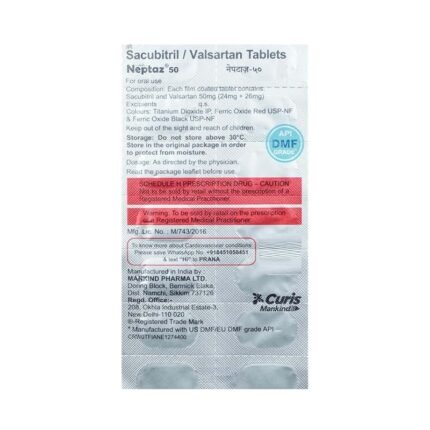 Buy NEPTAZ 50 Online at Classic Medico
