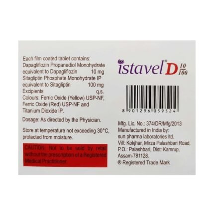 Buy ISTAVEL D 10/100 Online at Classic Medico