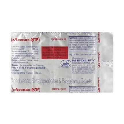 Buy ACENAC SP Online at Classic Medico