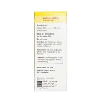 Buy AZIDERM 10% GEL Online at Classic Medico