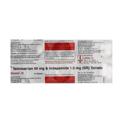 Buy TELISTA D Online at Classic Medico