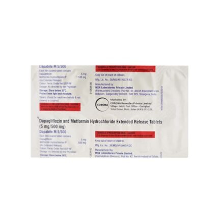 Buy DAPABITE M 5/500 Online at Classic Medico