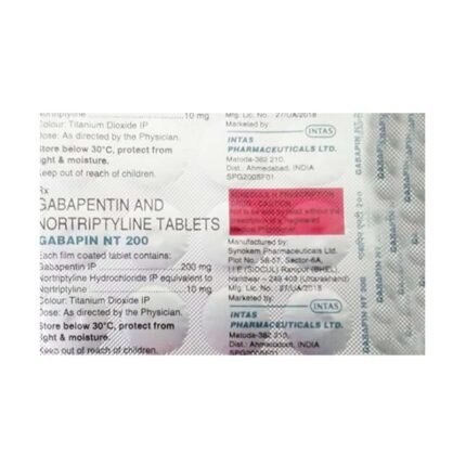 Buy GABAPIN NT 200 Online at Classic Medico