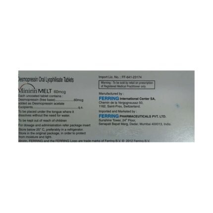 Buy MINIRIN MELT 60 Online at Classic Medico