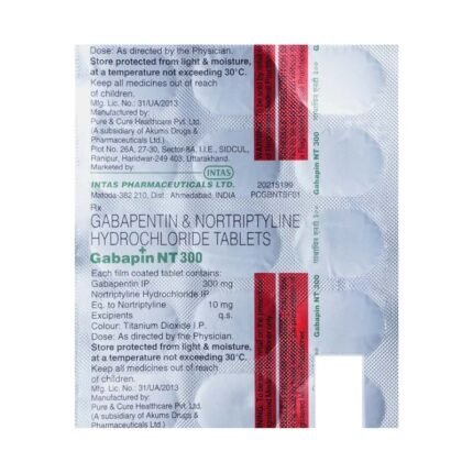 Buy GABAPIN NT 300 Online at Classic Medico