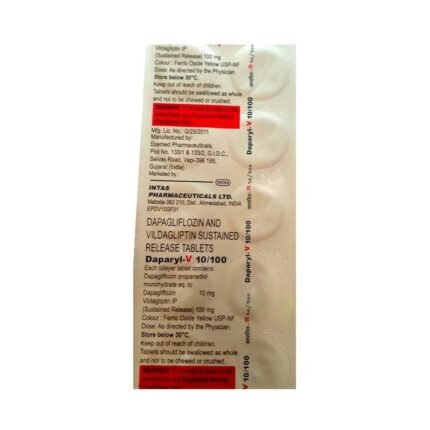 Buy DAPARYL V 10/100 Online at Classic Medico