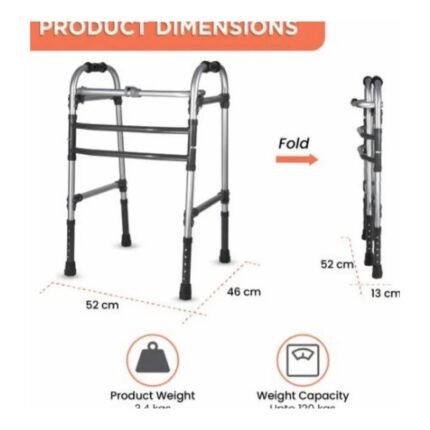 Buy Vissco Walker Folding With Wheel 09 Online at Classic Medico