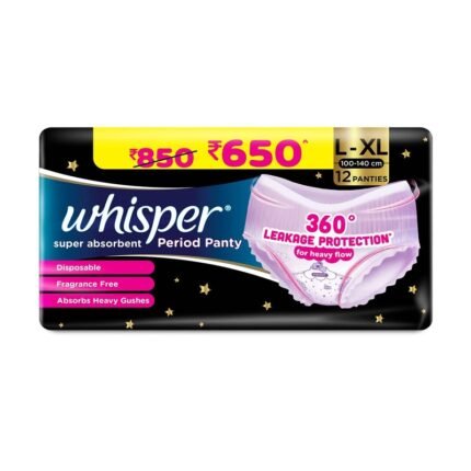 Buy Whisper Period Panty L-Xl (12) Online at Classic Medico