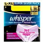 Buy Whisper Period Panty L-Xl (6) Online at Classic Medico