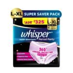 Buy Whisper Period Panty L-Xl (6) Online at Classic Medico