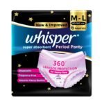 Buy Whisper Period Panty M-L (6) Online at Classic Medico