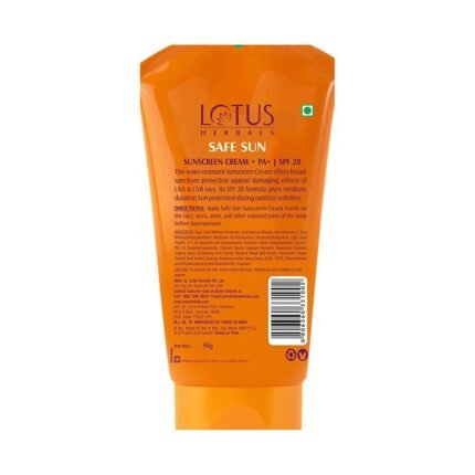 Buy Lotus Sunscreen Cream Spf20 100Gm Online at Classic Medico