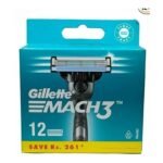 Buy Gillette Mach3 Cartridge 12 Online at Classic Medico