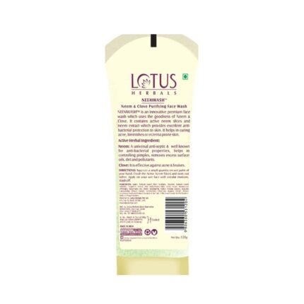 Buy Lotus Neem Face Wash 120Ml Online at Classic Medico