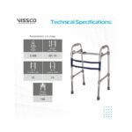 Buy Vissco Walker Folding Without Wheel Online at Classic Medico