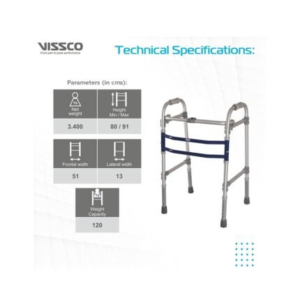 Buy Vissco Walker Folding Without Wheel Online at Classic Medico