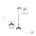 Buy Vissco Walking Stick Tripod L Online at Classic Medico