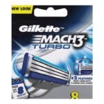Buy Gillette Mach3 Turbo Blades 8 Online at Classic Medico