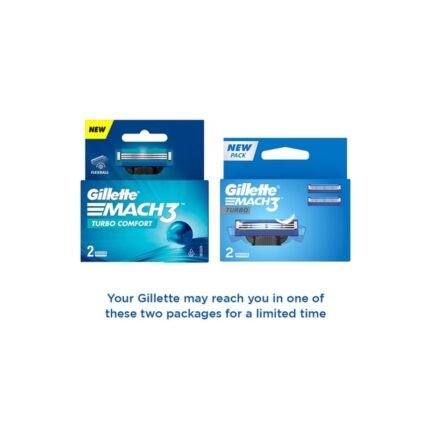 Buy Gillette Mach3 Turbo Blades 2 Online at Classic Medico