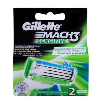 Buy Gillette Mach3 Turbo Sensitive Blades 2 Online at Classic Medico