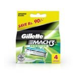 Buy Gillette Mach3 Turbo Sensitive Blades 4 Online at Classic Medico