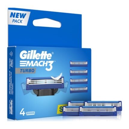 Buy Gillette Mach3 Turbo Blades 4 Online at Classic Medico
