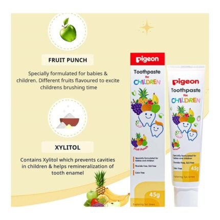 Buy Pigeon Toothpaste Kid Fruit Punch 45G Online at Classic Medico