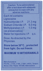 Lox 2% With Adrenaline Injection - View 3