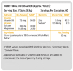Hk Vitals Calcium+Magnesium+Zinc 60N - View 8