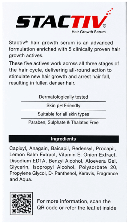 Stactiv Hair Serum 60Ml - View 2