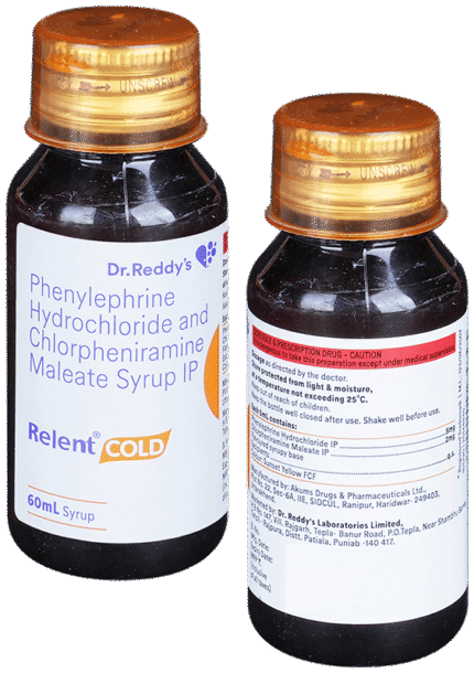 Relent Cold Syrup 60Ml - View 1