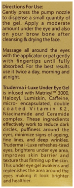 Truderma I Luxe Under Eye Gel 15Ml - View 6