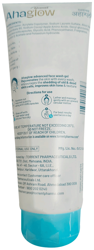 Ahaglow Advanced Face Wash 200Gm - View 2