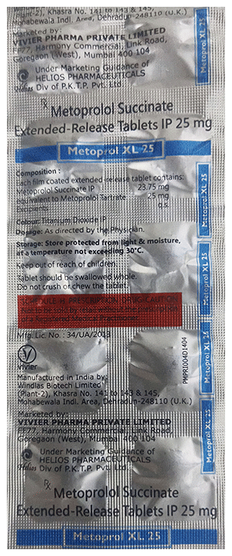 Metoprol Xl 25 - View 1