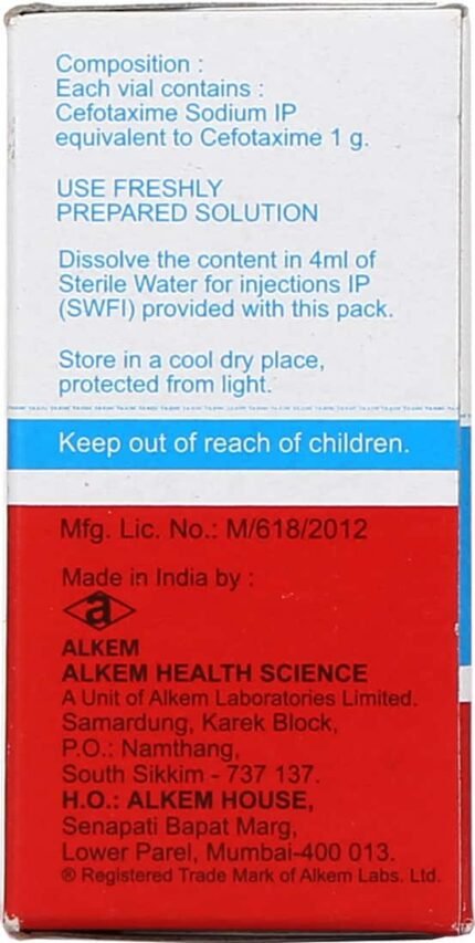 Taxim 1G Injection - Packshot 2