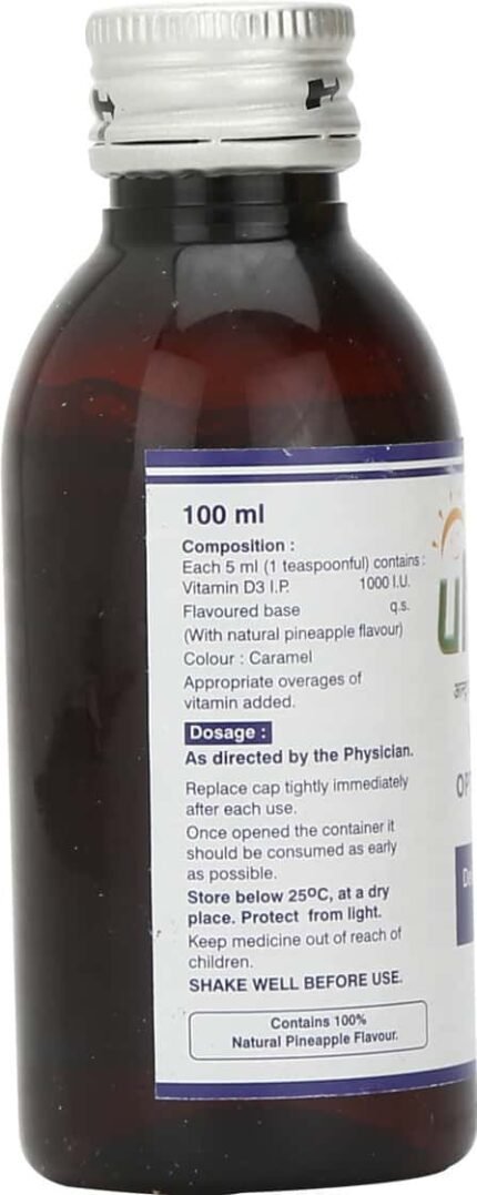 Ultra D3 Syrup 100Ml - Packshot 1 (side)