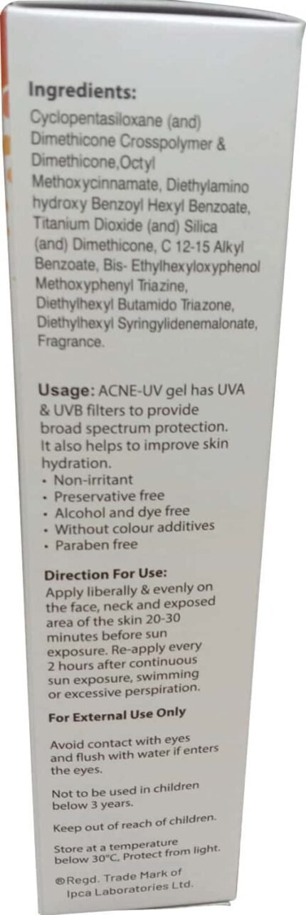 Acne-Uv Gel Spf30 60G - Studio Packshot 2