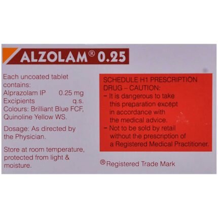 Alzolam 0.25 Packshot 2