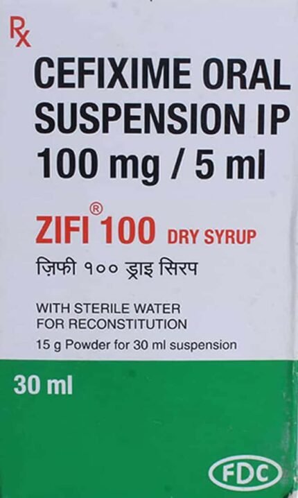 Zifi 100 Dry Syrup 60Ml - Studio Packshot 1