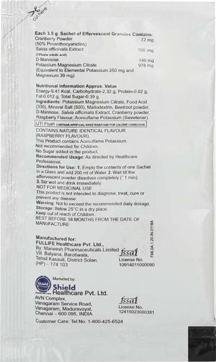 Uti Flush 3.5Gm Sachet - Packshot 2