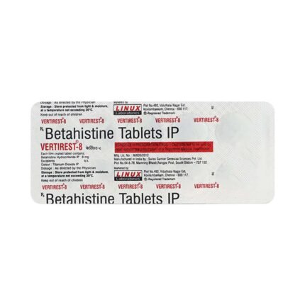 Vertirest 8Mg - Packshot 1 (front)