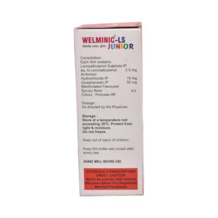Welminic Ls Junior Syrup - Packshot 2 (side)