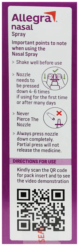 Allegra Nasal Spray - View 2