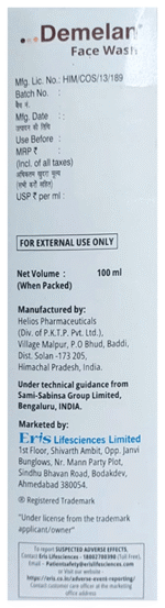 Demelan Face Wash 100Ml - View 3